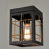 Farmhouse Black Flush Mount Ceiling Light Brass Fixture
